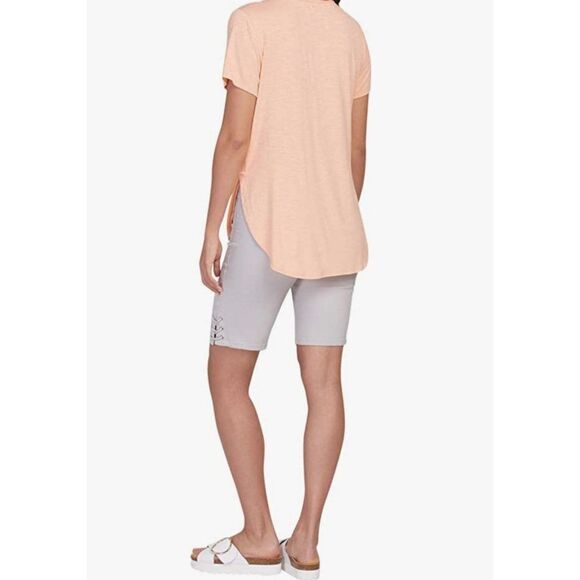 Wassio Side Slit Slub Knit Top Size XL - Picture 2 of 9